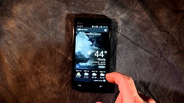 Weather app on the LG Optimus L9