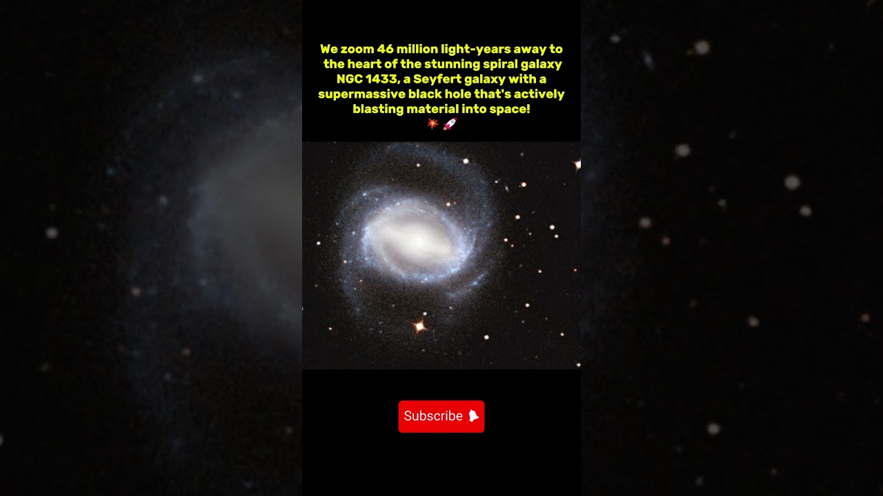 Epic Space Zoom Into to Galaxy NGC 1433 | 🚀🌌 (46 Million Light-Years!) 🚀 