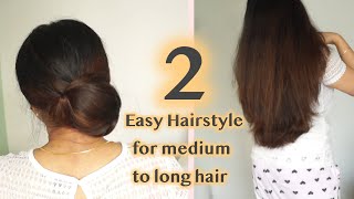 2 Easy selfmade Hairstyles for medium to long hair