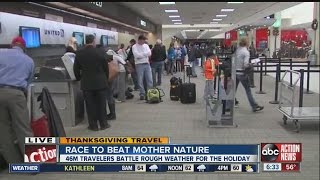 Rain, snow could mess up Thanksgiving travel