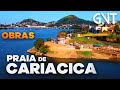 Praia em cariacica  obras da nova orla com calado ciclovia e restaurantes panormicos