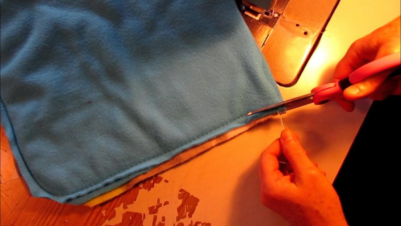 Double fleece Snuggle sack tutorial 11" X 11" YouTube