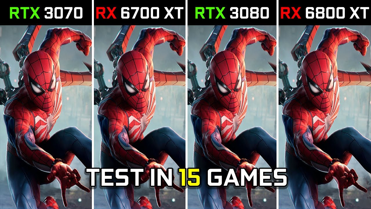 RX 6800 XT vs RTX 3080 vs RX 6700 XT - Test in 20 Games 