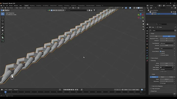 Create Perfect Braids in Blender – Full Tutorial (No Add-ons Needed!) #blender #3dmodeling #braid