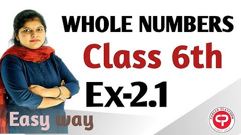 Whole Numbers chapter 2 Exercise 2.1 class 6th maths