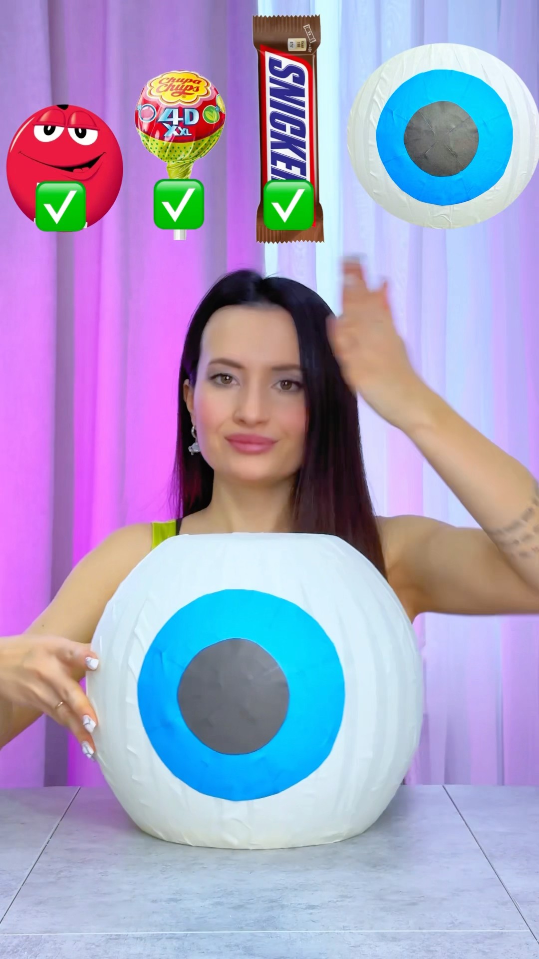 From Small M\u0026M’s To Giant Gummy Eyeball #katebrush #viral #shorts