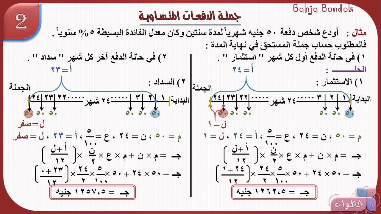 الفائدة البسيطة 