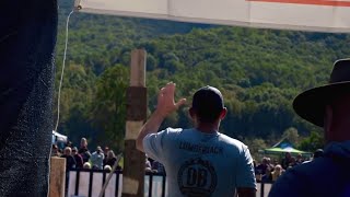 Lumberjack competition at Devils Backbone
