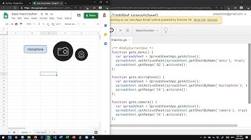 การสร้างปุ่ม macro ใน Google Sheets (creating macro button in Google Sheets)