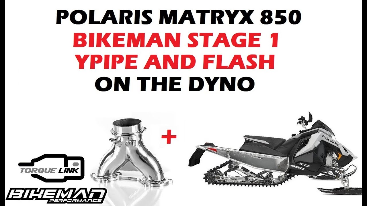 Polaris Matryx 850 with Bikeman Stage 1 kit BMP YPipe and Torque link Flash YouTube