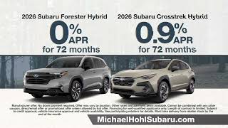 Career Overview New 2026 Subaru Hybrid Offers | Crosstrek & Forester at Michael Hohl Subaru