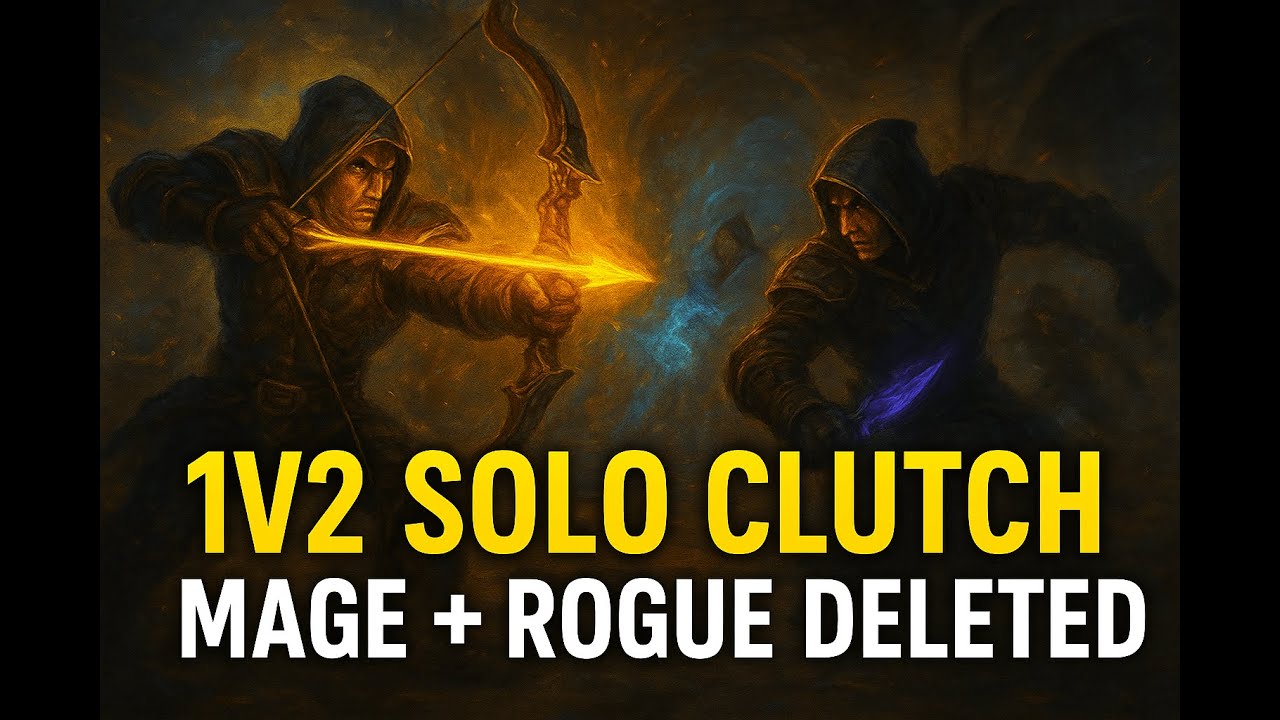 🔥💥 1v2 OUTPLAY! Hunter/Rogue vs Mage/Rogue ⚔️🏹