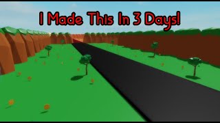 I Spent 3 Days Making A Game! (Roblox Studio)