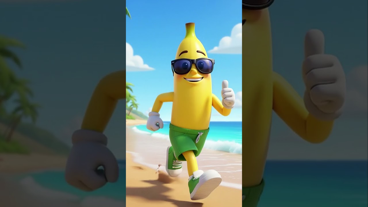 Yelo Melow 🍌 Runs on the Beach | Quick Health Tip 