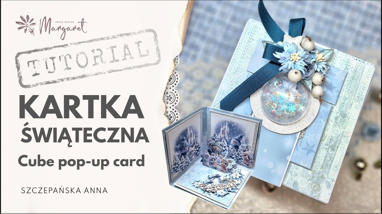 TUTORIAL - KARTKA ŚWIĄTECZNA Cube pop-up card