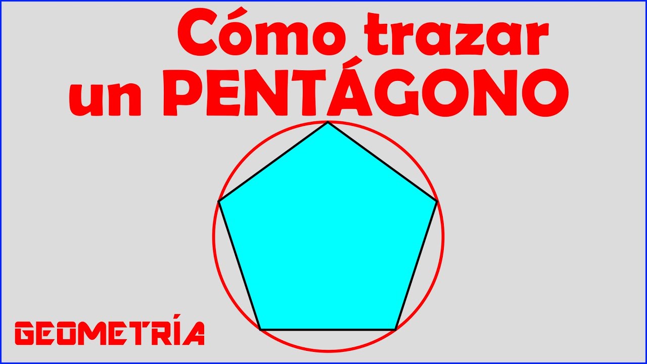 Como hacer un pentagono con compas