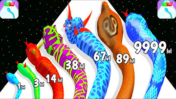 Snake Evolution Run 3D - Level Up Snake Max Level Gameplay Part 2 (New Update)