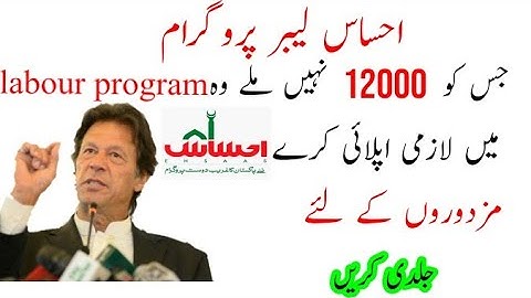 ehsaas labour program online registration|how to apply online for ehsaas labour program|chotakarobar