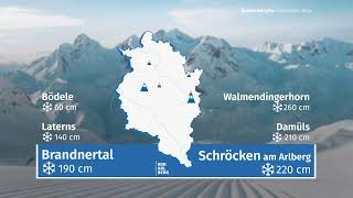 Die Aktuellen Schneehöhen In Vorarlberg - 25.02.2022