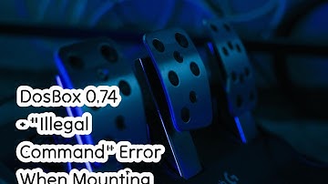 DosBox 0.74 - "Illegal Command" Error When Mounting