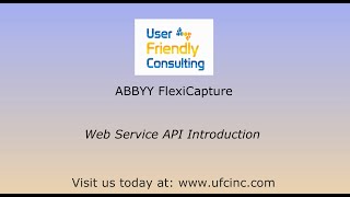 ABBYY FlexiCapture -  Web Service API