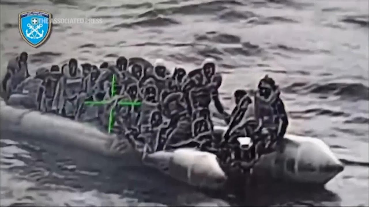 Greek coast guard rescues migrants near Lesbos