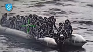 Greek coast guard rescues migrants near Lesbos