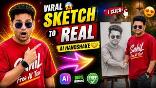 Viral Sketch to Real Handshake AI Effect Tutorial 🤝 | ChatGPT Image Editing