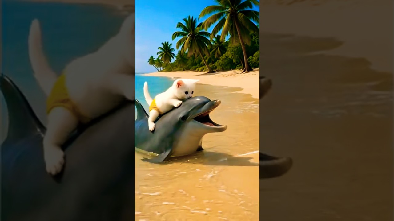 She Kicked Him Into the Ocean ... She Never Expected Him to Return! This Kitten Survived sinking 🐬🌊😱