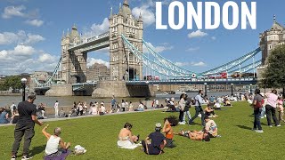 London, England 🏴󠁧󠁢󠁥󠁮󠁧󠁿 Central London Sunny Day Walk | London Bridge, Tower Bridge [4K HDR]