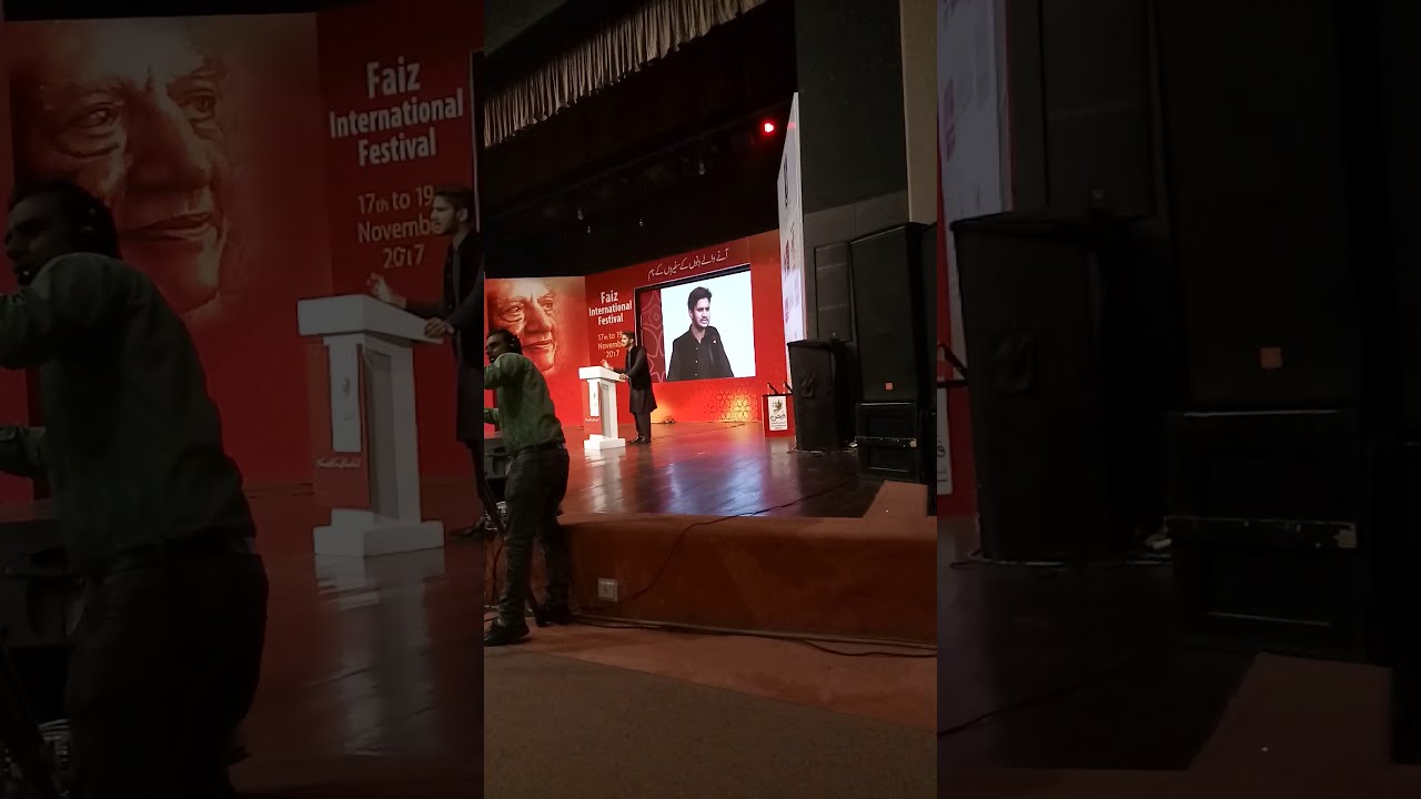 Funny Urdu Speech at Faiz International Festival Lahore| Naveed Ahmad Mayo