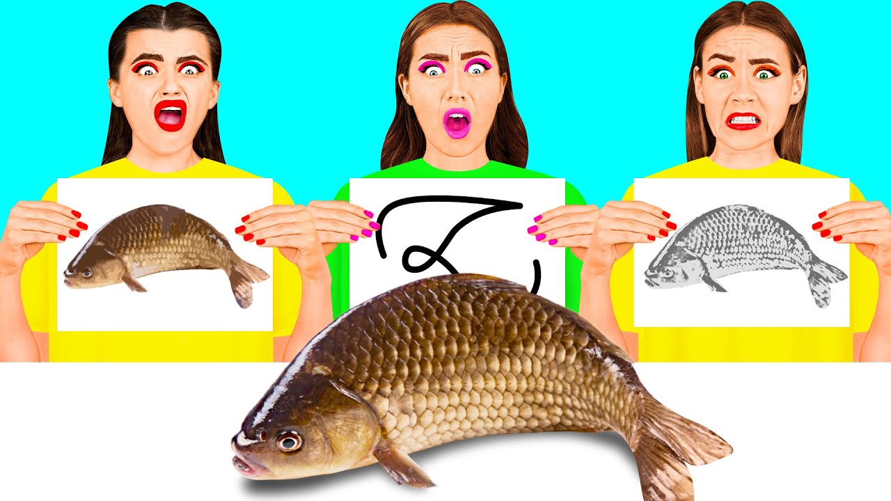 Crazy Draw And Eat Challenge Art Challenge by Craft4Fun Challenge