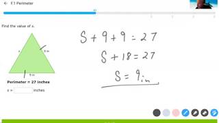 IXL Algebra 1 F.1 - Perimeter