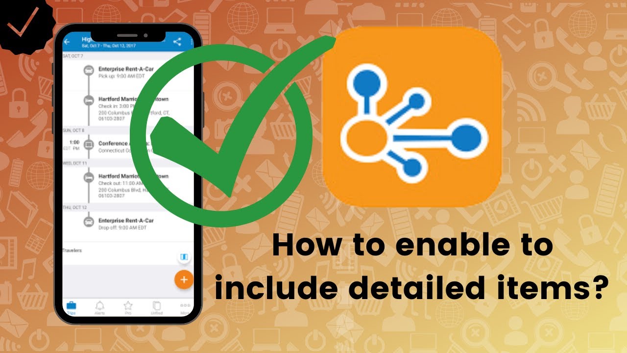 How to enable to include detailed items in TripIt? - YouTube