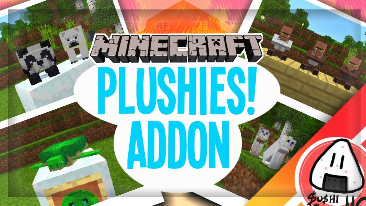 Plushies! Addon Showcase | Minecraft PE/BE 1.8.0.13 - YouTube