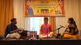 Sri. shrihari bhaskar - vocal kum. keerthana sankar violin sai sundar
mrudangam