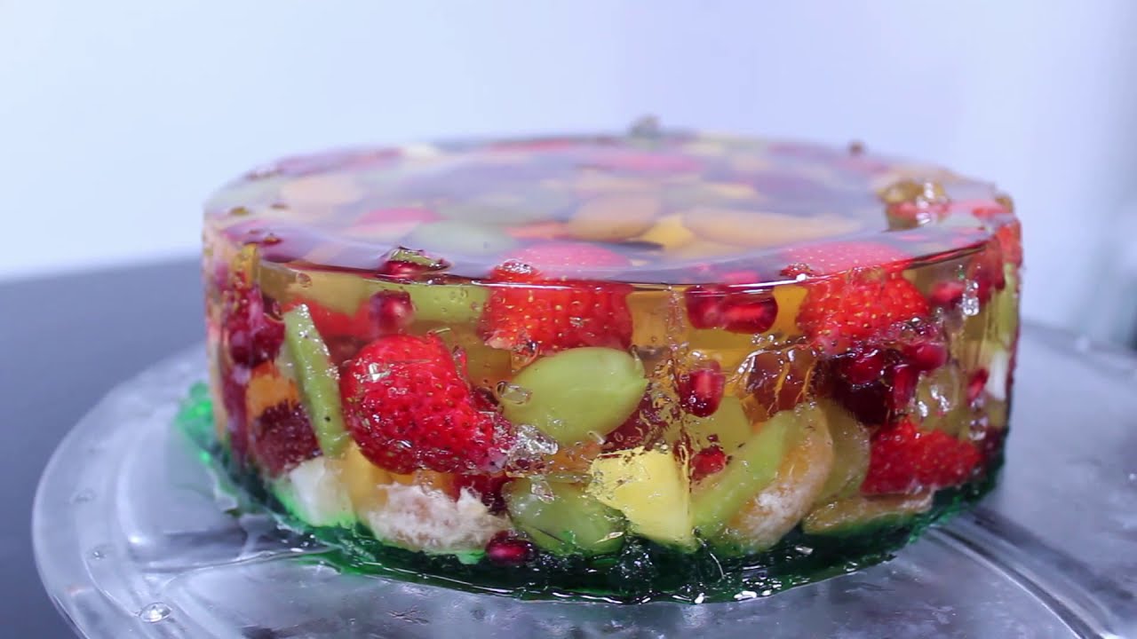 Fruit Glass Cake YouTube