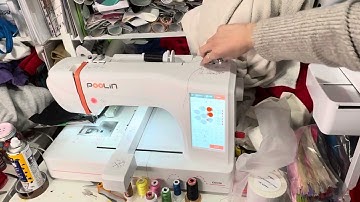 Winding a bobbin on Poolin EOC06