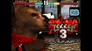 1998 [60fps] PS Tekken 3 (USA) Panda Hard ALL