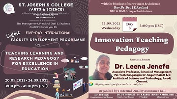 FIVE - DAY INTERNATIONAL FACULTY DEVELOPMENT PROGRAMME - DAY 3