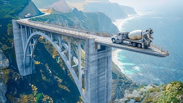 Incredible Epic Suspension Bridge Construction Process - Biggest Prestress Girder Bridge Technology