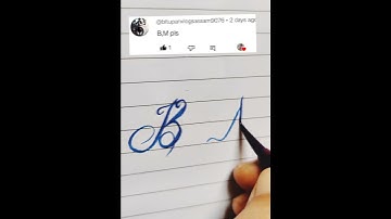How to write letter B and M #shorts #shortvideo #lettering #alphabet #viral