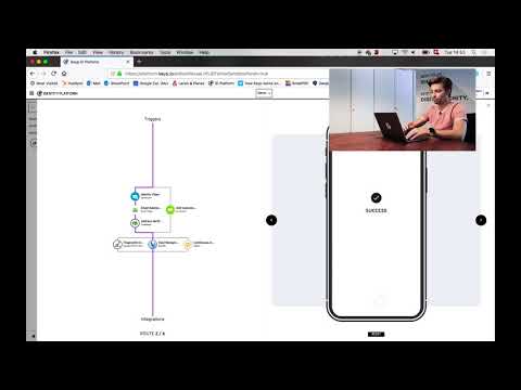 Keyp Demo: configuring a secure & one-click login and registration flow