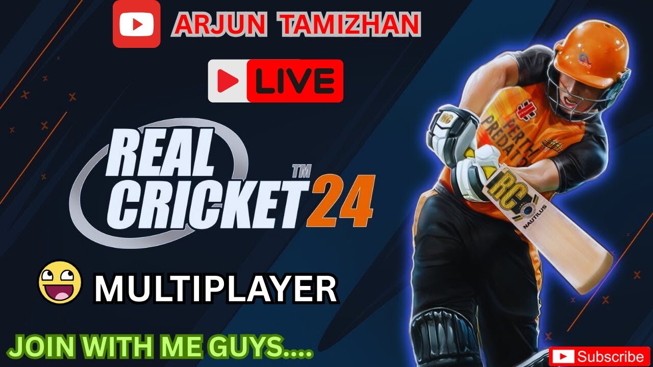 1v1🔥 Real Cricket Multiplayer 🏏 | JOIN WITH ME !!! PLAY WITH SUBSCRIBERS🥳