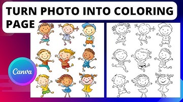 How To Turn Photo Into Coloring Page Canva | Tutorial