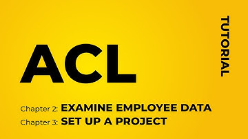 ACL Tutorial: How to Examine Employee Data & to Set Up a Project