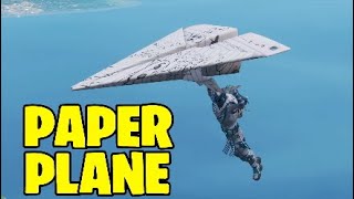 fortnite new glider gameplay paper plane paper airplane glider - paper airplane glider fortnite