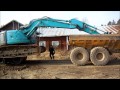 Kobelco transport med Kockum dumper och dolly