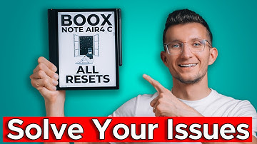 Problemen met Boox Note Air 4C oplossen: uitleg over zachte en harde resets