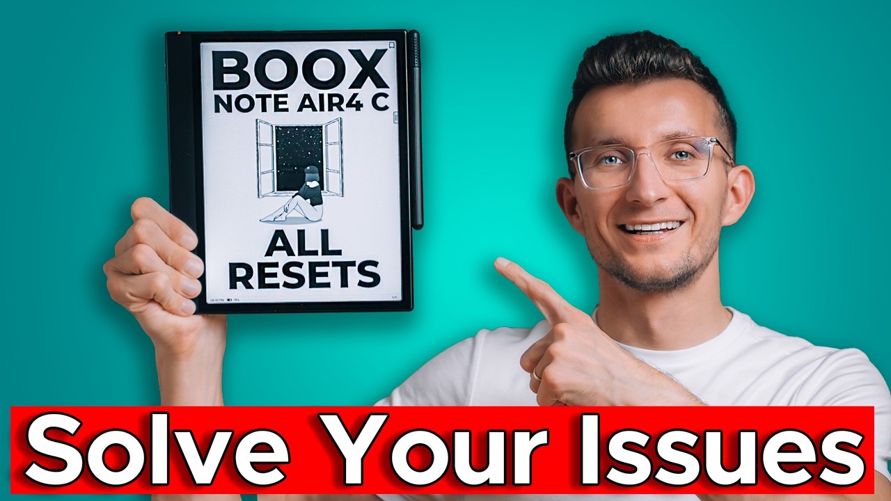 boox note air3c　※左上に書けないゾーン、 液晶画面に線あり Troubleshooting Boox Note Air 4C: Soft and Hard Resets Explained